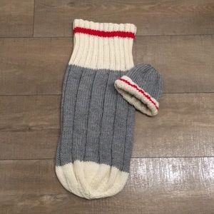 Knitted Sock/Cocoon - baby photo prop